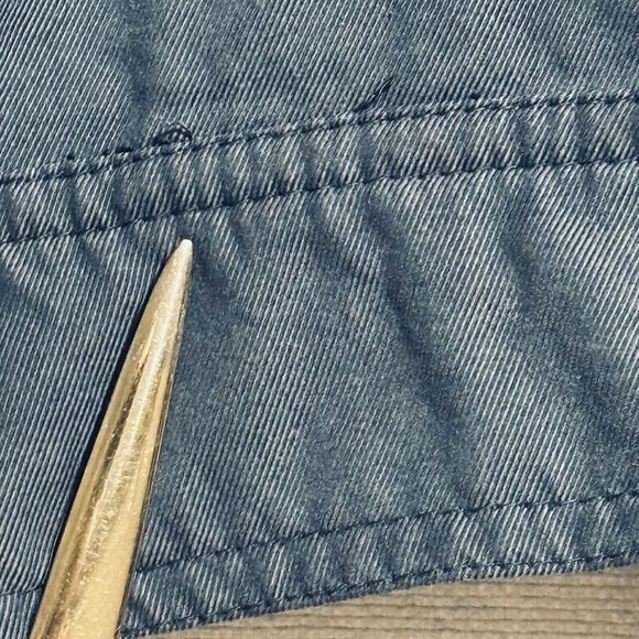 VTG London Fog Bomber Jacket Mens Small Full Vislon Zip Lightweight Blue - Picture 14 of 14